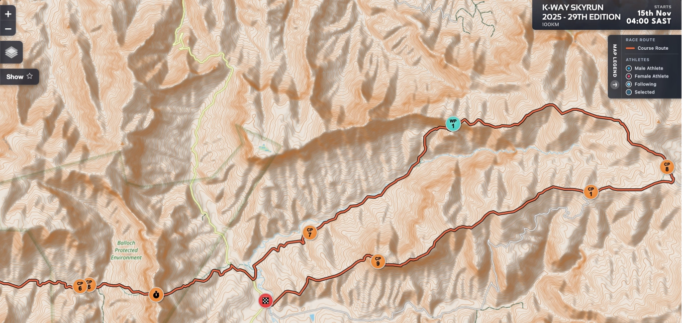 Athletes running at a Sportraxs event